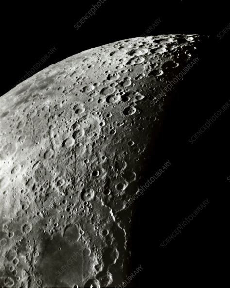 Moon surface features - Stock Image - R344/0047 - Science Photo Library