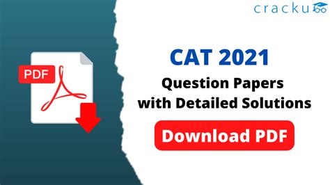 CAT 2021 Question Paper with Solutions PDF Download - Cracku