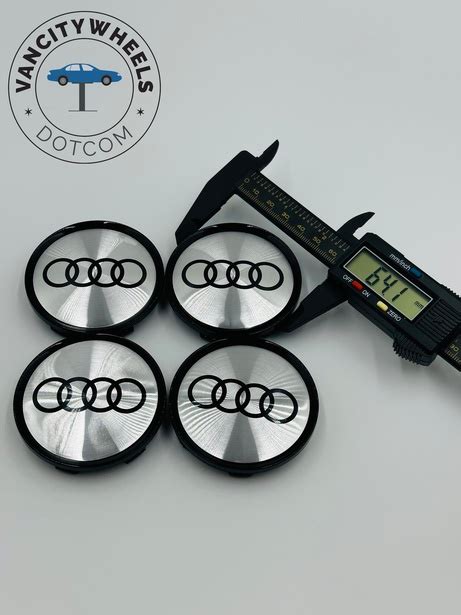 Premium 4Pcs AUDI Wheel Center Caps in Varied Sizes and Wheel Cap Base ...