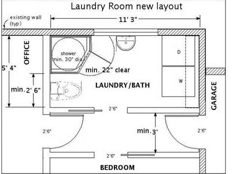 Bathroom Laundry Room Combination Floor Plans - The Floors