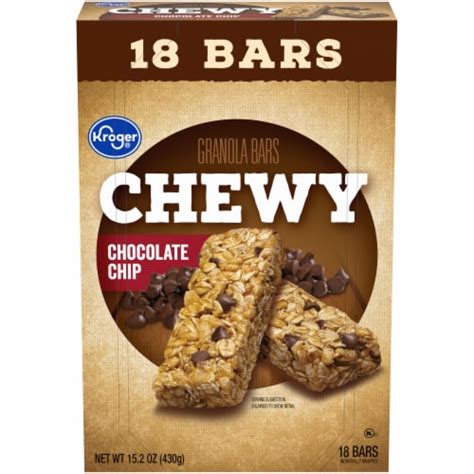 Kroger Chocolate Chip Chewy Granola Bars, 18 ct - Fry’s Food Stores