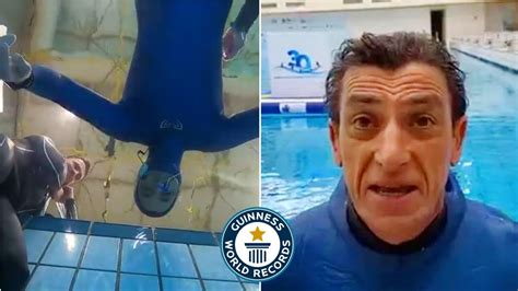 Longest Breath Hold Under Water | Guinness World Record Holder - YouTube