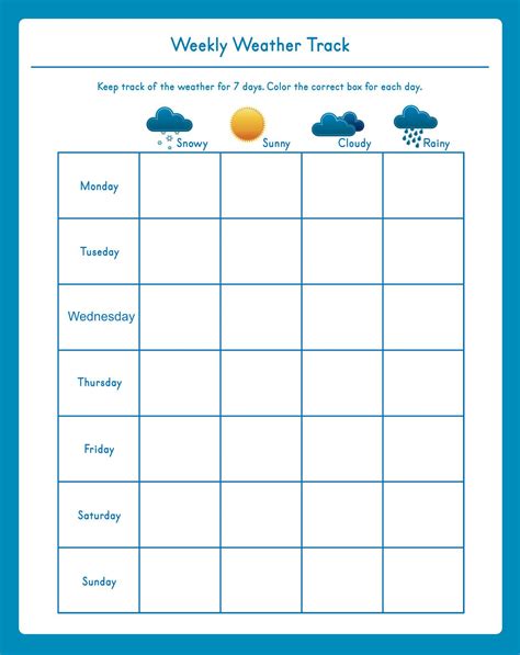 Weather Chart For Kindergarten - 10 Free PDF Printables | Printablee ...