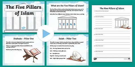 The Five Pillars of Islam PowerPoint and Worksheet Pack