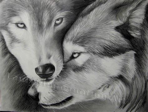 2 Wolves Drawings In Pencil : ART WOLF HOWLING PENCIL DRAWING 8"X10 ...