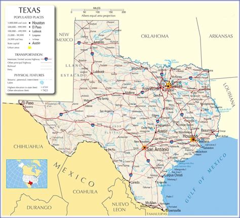 Free Texas Highway Map - Printable Maps