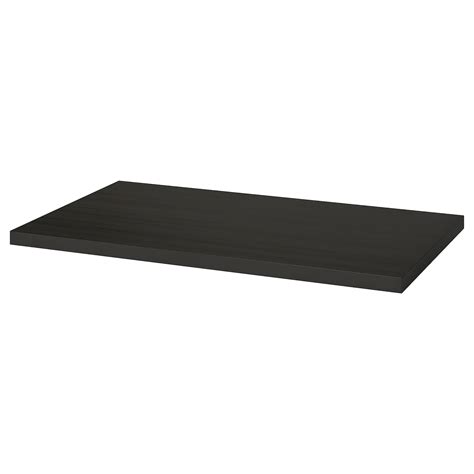 LINNMON table top, black-brown, 100x60 cm - IKEA