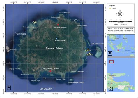 Map of Bawean Island East Java Province | Download Scientific Diagram