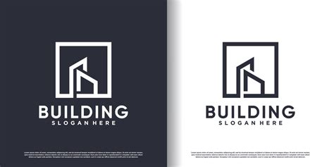 Building construction logo design for business with creative modern ...