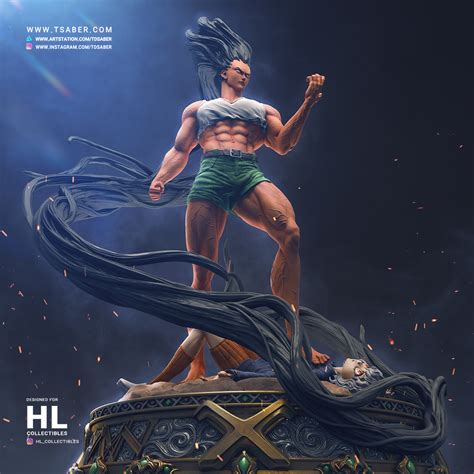 Gon VS Pitou - Hunter X Hunter Zbrush Statue - ZBrushCentral