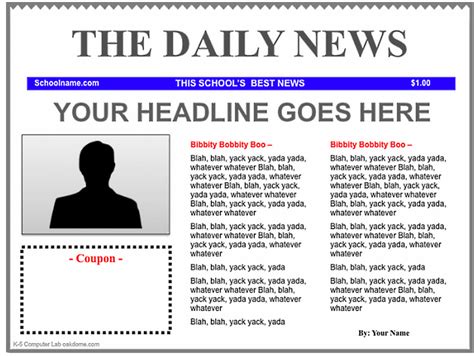 3 Good iPad Newspaper Templates for Teachers | Educational Technology ...