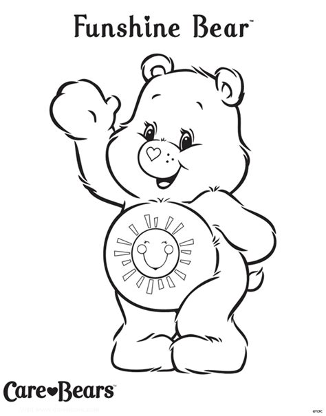 Funshine Bear Coloring Pages - Coloring Home