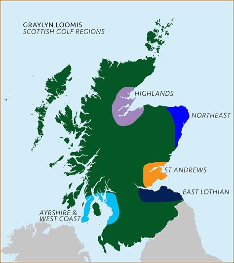 Scotland Map Golf Courses - map : Resume Examples #yKVB6y8VMB