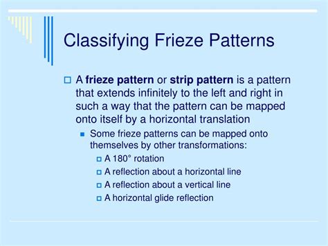 PPT - 7.6 Frieze Patterns PowerPoint Presentation - ID:668861