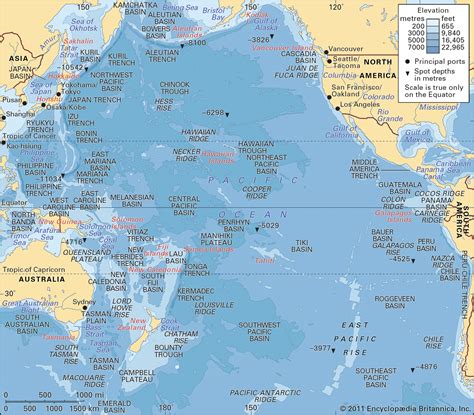 Map Of The Pacific Ocean - Map Of The World