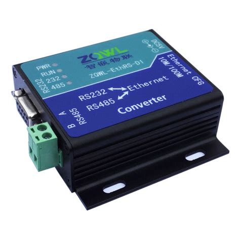 ZQWL-EthRS-D1 Modbus Converter TCP to RTU RS232\RS485 Dual Serial Port ...