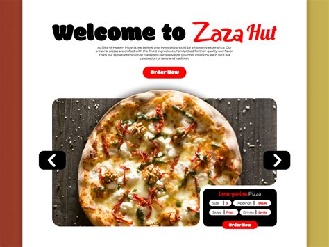 Pizza Website Design by bryan Udekwu on Dribbble