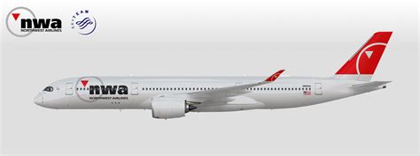 Northwest Airlines Airbus A350-900 (fictional) - Chest o' Northwest ...