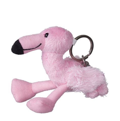 Pink Flamingo Plush Keychain - $4.99 - Jeannie's Cottage