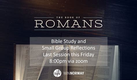 Book of Romans : Bible Study and Small Group Reflections - WIN Norway