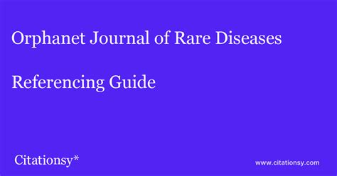 Orphanet Journal of Rare Diseases Referencing Guide ·Orphanet Journal ...