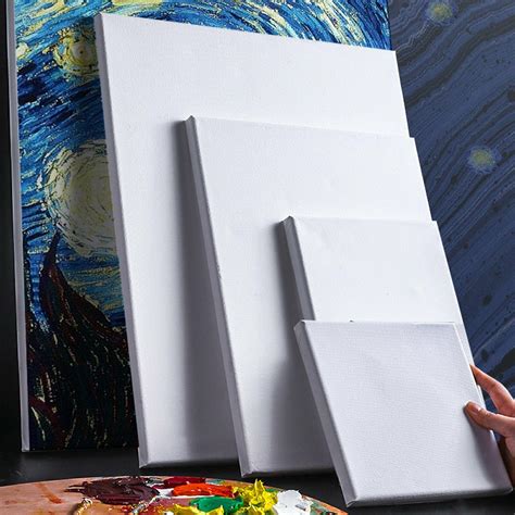 4 Pack Blank Artist Canvas Art Board Plain Painting Stretched Framed ...