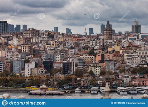 Cityscape of Istanbul.Old City with Colored Buildings Editorial Photo ...