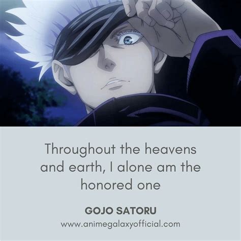 10+ Best Gojo Satoru Quotes In Jujutsu Kaisen | Anime quotes, Anime ...