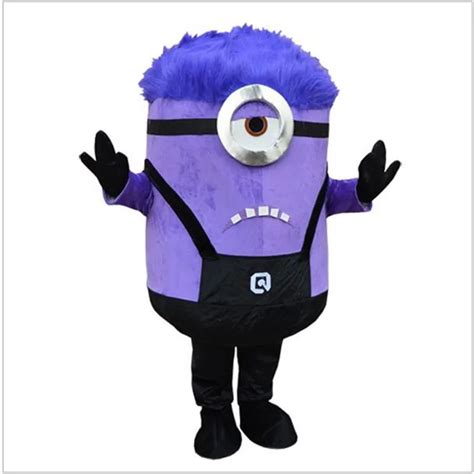 Despicable Minion mascot costume Purple Minion mascot costume for Adult ...