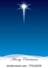 Star Bethlehem Background Merry Christmas Stock Vector (Royalty Free ...