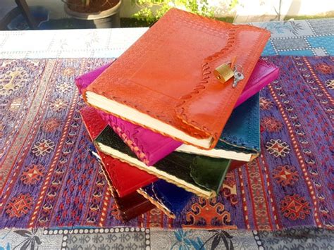 Handmade Leather Journal Handmade Leather Diary Personalised | Etsy