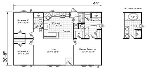 Double Wide Mobile Home Floor Plans - Factory Select Homes