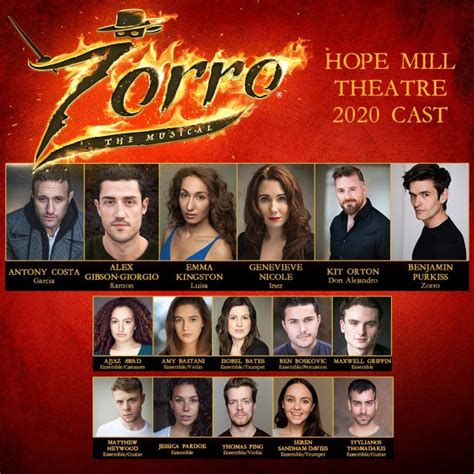 ZORRO THE MUSICAL CAST ANNOUNCED – Theatre Fan