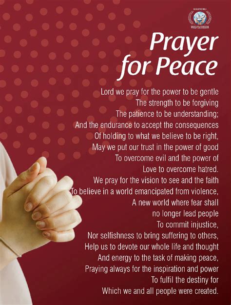 Prayer for Peace