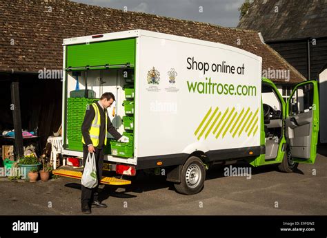 Waitrose home delivery in UK Stock Photo - Alamy