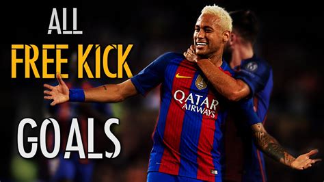 Neymar Jr - All 14 Free Kick Goals In Career | 2011 - 2017 | HD - YouTube