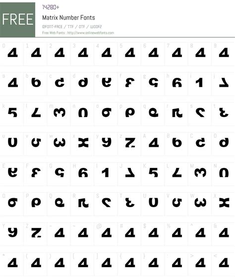 Matrix Number 0.000 Fonts Free Download - OnlineWebFonts.COM