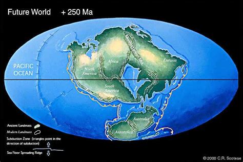 What will earth's continents look like in another 100 million years ...