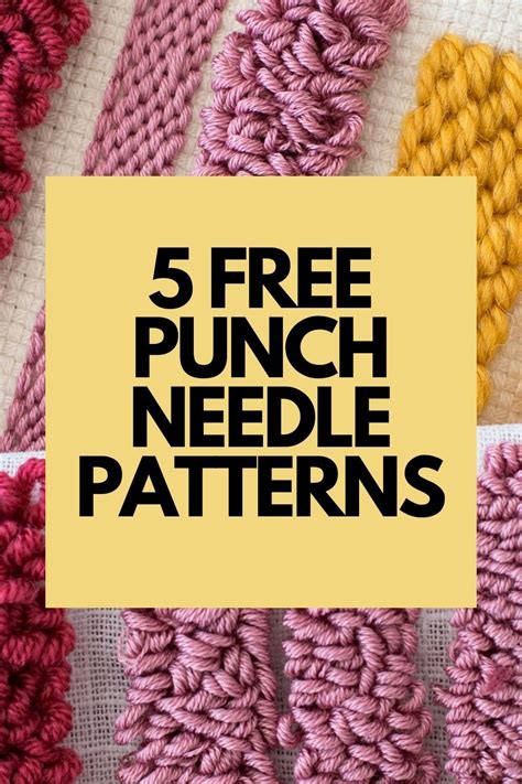 Punch needle patterns – Artofit