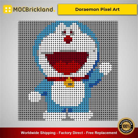 Doraemon Pixel Art MOC-90072 Movie With 2304 Pieces - MOC Brick Land