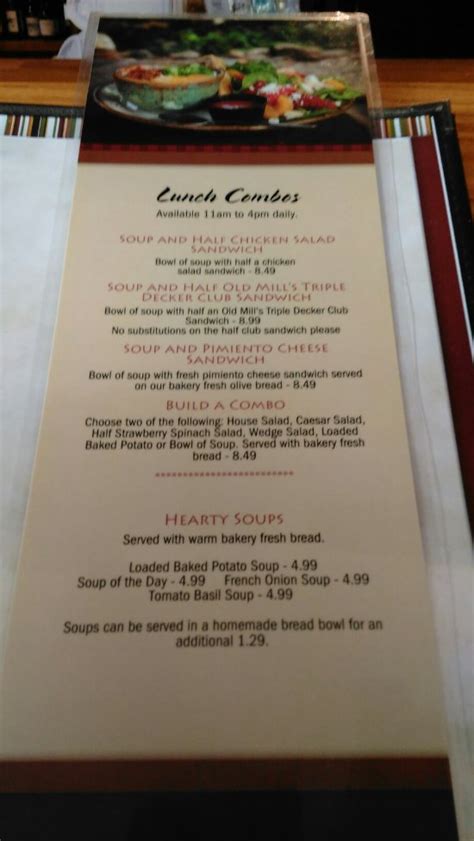 The Pottery House Cafe and Grille, Pigeon Forge - Menu, Prices ...