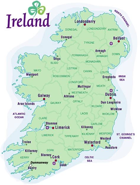 Map of Ireland