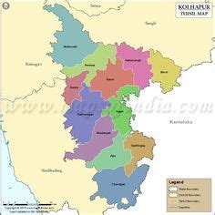 District Map of Yavatmal showing major roads, district boundaries ...