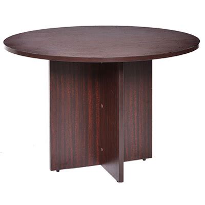 Round Mahogany Table | OFCO Office Furniture