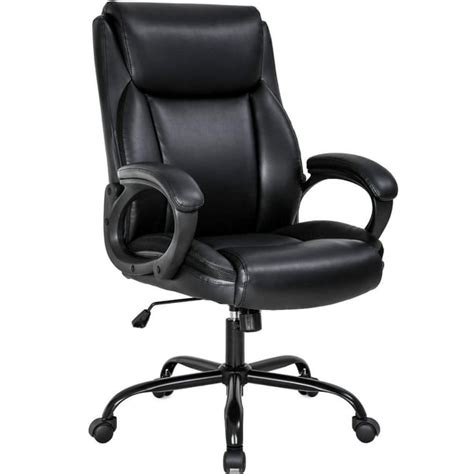 Office Chair Ergonomic Desk Chair PU Computer Chair with Lumbar Support ...