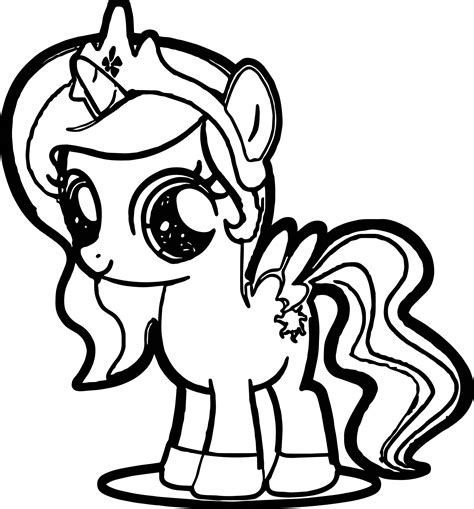 Cute Pony Coloring Page | Wecoloringpage.com