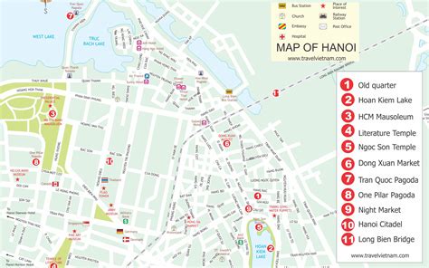 Map Of Hanoi Vietnam - Sayre Courtnay