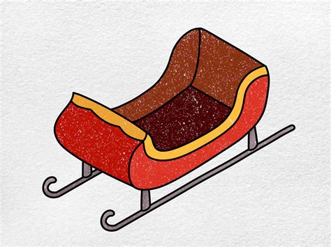 How to Draw Santa's Sleigh - HelloArtsy