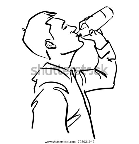 8,826 Man Drinking Sketch Images, Stock Photos & Vectors | Shutterstock