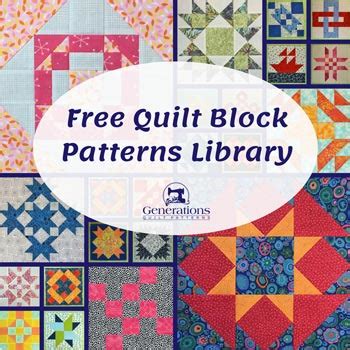 Free Quilt Block Patterns Library